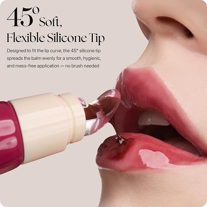 Nature Republic Honey Melting Lip Butter Balm – Moisturizing Tinted Plumping Lip Balm with Peptides, for Sheer & Glossy, Fuller-Looking Lips, Stocking Stuffers (RASPBERRY GLAZE)