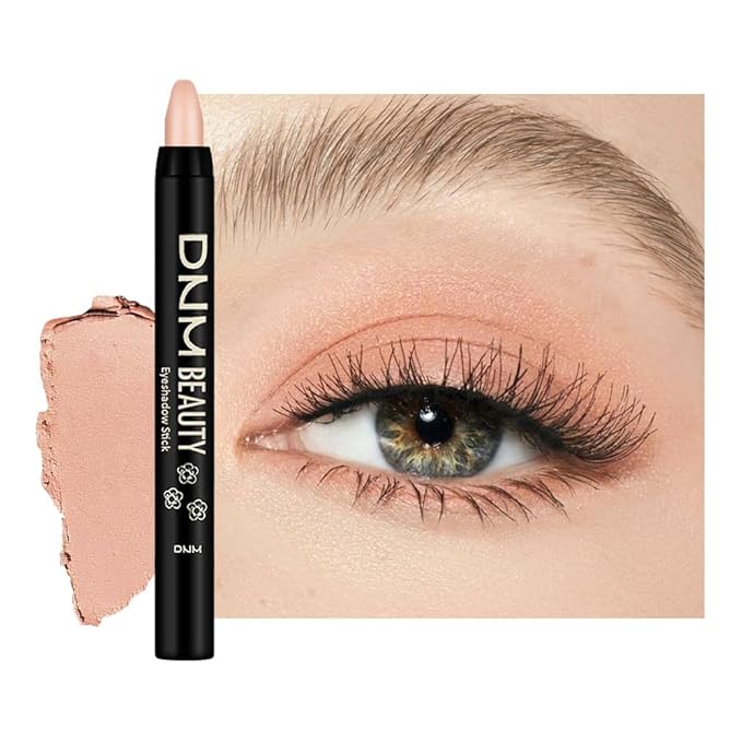 evpct Nude Pink Matte Cream Eye Shadow Sticks Brightener Pencils for Women, Nude Pink Silky Eyeshadow Applicator Stick Pen Waterproof, Blendable Crease-Proof Stick Eyeshadow Matte Eye Makeup 68