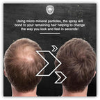 MANE Hair Thickening Spray & Root Touch Up, Instantly Thicker Hair for Men & Women, Fill in Hairlines and Hide Thinning and Fine Patches - Jet Black, 12 Colors (6.76 oz)