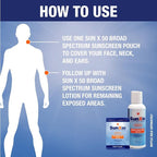 CoreTex Sun X 50 SPF Broad Spectrum Sunscreen Packets - Bulk Pack of 100 Paraben, Oxybenzone, Octinoxate, & Oil Free Sunscreen - No White Cast and Water Resistant Up to 80 Minutes