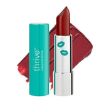 Thrive Causemetics Impact-FULL Smoothing Lipstick, Moisturizing Lip Makeup Essential with Vitamin E, Lightweight Creamy Lipstick for Women, Long Lasting, Vegan, Shade Maya (Rich Red)