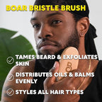 Beard Club Premium Beard Growth Kit - Growth Oil, Vitamins, Vitamin Spray & Boar Bristle Brush - Gift Set