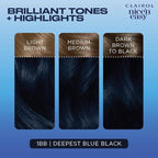 Clairol Nice'n Easy Permanent Hair Dye, 1BB deepest blue black Hair Color, Pack of 1