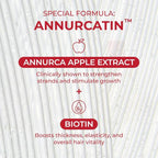 MOEV ANNURCATIN Shampoo and Conditioner Set for Men and Women, Korean Biotin Hair Growth Volumizing Shampoo, Paraben-Free Natural Apple Wash-Off Hair Mask, Rose Thickening for Damaged Hair