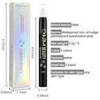 evpct 2Pcs Cream Eyeshadow Sticks Set for Eyes Waterproof, Taupe Shimmer & Bronze Shimmer Matte Eye shadow Stick Pencil Pen Bulk sombras en crema para ojos 19+20