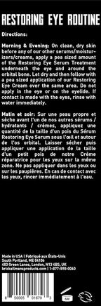 Brickell Men's Restoring Eye Routine for Men, Eye Cream and Serum for Men, Natural and Organic, Unscented, Men's Skin Care Gift Set
