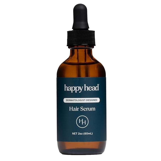 Happy Head Hair Regrowth Serum – Leave-In Scalp & Hair Treatment with Procapil®, Biotin & Rosemary – Lightweight Formula – 2oz