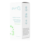 PurO3 Ozonated Oil Pulling Solution - Organic, Ozone Infused Coconut, Sesame, Sunflower, & Peppermint Essential Oils for Teeth & Gums - Fluoride-Free, Non-Toxic & Non-GMO Oral Care, 8 oz