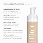 Filter By Molly-Mae Self Tanner Mousse | Medium Natural Color | Fast Drying Self Tan Foam, For A Sunkissed, Golden Glow | Streak Free Tanning Mousse | Moisturizing Foam | Fast Developing | 6.7oz