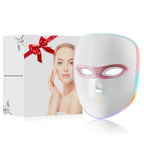 Red Light Therapy for Face LED Face Mask Light Therapy Cordless USB Rechargeable,Red Mask for Home Working Travel Yoga Sleep