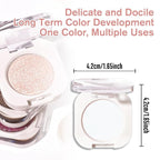 Matte White Single Eyeshadow Makeup, Neutral Cream Powde Eye Shadow for Women, White Matte Singles Eyeshadow Palette Pigmented Waterproof, sombras para ojos, Girls Christmas Eyeshadows Gifts 26