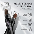 10PCS Eyeshadow Stick,Shimmer And Matte Brown Metallic Cream Eyeshadow Pencil Crayon with Smudge-proof & Waterproof,Eye Brightener Stick