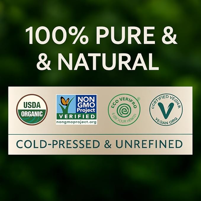 Organic Jojoba Oil for Skin, Hair & Face (8oz) | 100% Pure, Natural Cold Pressed - Hydrating Carrier Oil Hexane Free