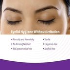 iVIZIA Micellar Eyelid Cleanser for Sensitive Eyelid Cleansing, BAK-Preservative-Free, Rinse-Free, Gently Removes Makeup, 3.3fl oz Bottle Packaging May Vary﻿