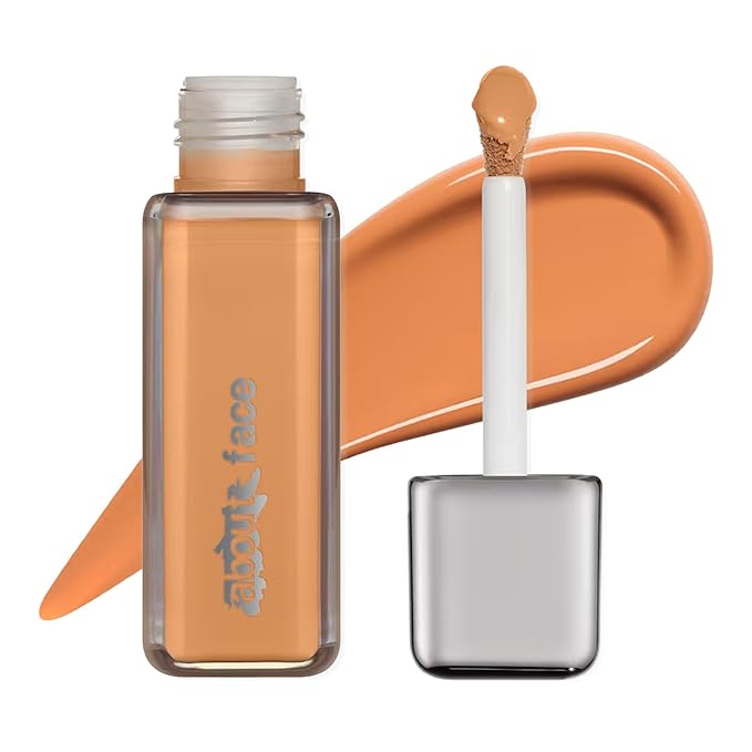 about-face THE PERFORMER Skin-Focused Foundation M3Peach – Medium Coverage, Long-Wear, Breathable & Buildable Base – Clean, Vegan, Hydrating Formula with Blue Agave & Chlorella – 1.08oz