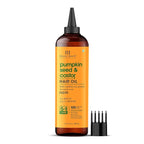 Botanic Hearth Hair Oil for Hair Growth | Strengthening Dry, Frizzy, Damaged Hair & Scalp Treatment | No Parabens or Harmful Sulfates | All Hair Types | Pumpkin & Castor Hair Oil - 6.7 Fl Oz