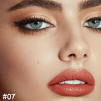 Kaely 2-in-1 Rose Gold Metallic Lip Liner & Lipstick Set Kit for Women, Lips Kit with Lip Liner Lip Stains Long Lasting Waterproof 24 Hour Lipstick and Lip Liners Combo Lipliners Pencil Set 07