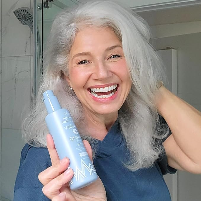 PRIME PROMETICS PrimeHair Lush N' Thick Shampoo for Mature Women – Biotin Enriched, Sulfate-Free and Paraben-Free Shampoo with Hair Growth Promoting Ingredients – Volumizing, Hydrating