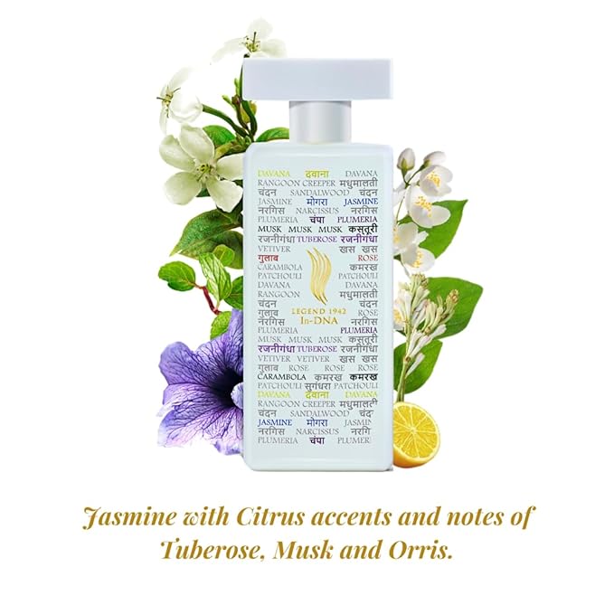 Long Lasting Luxury Perfumes | In-Dna White 100Ml | Branded Perfume For Men & Women | Cologne - Floral Fragrance | Everyday Essentials - Gifts | Hand Crafted by Amitabh Bachchan