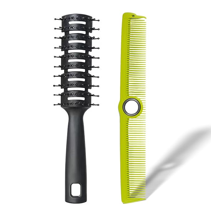 Professional Hair Cutting Comb - Rotatable Design Fine Tooth Barber Combs Anti-Static Styling Comb for Women and Men All Hair Types (Green)