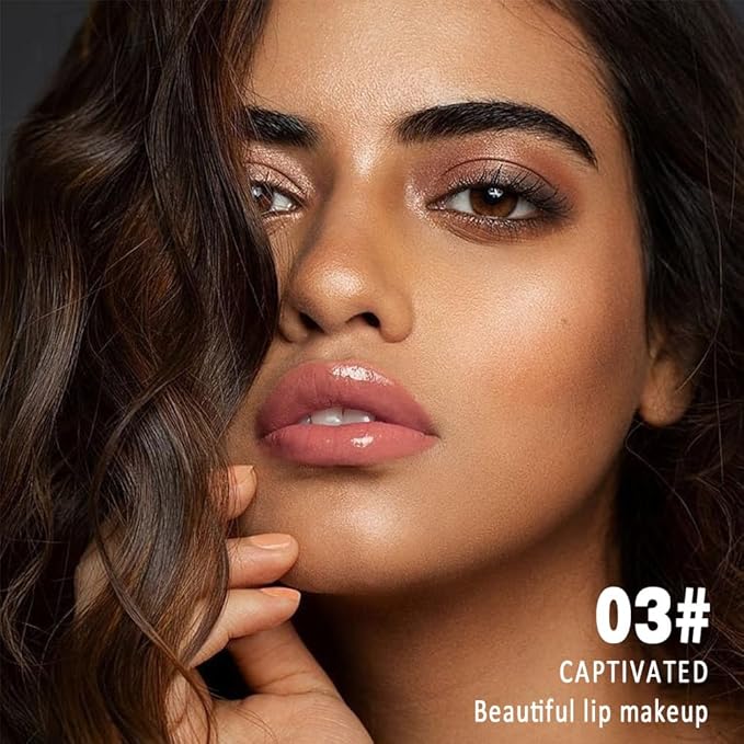 Kaely Longwear No-Budge Lipstick for Women, Highly Pigmented Liquid Lip Color Makeup, Non-Transfer Lip Gloss Stain Waterproof Smudge Proof 24 Hour, Instant Shine, Vegan & Cruelty-Free, 03 CAPTIVATED