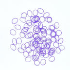3200 Pcs Elastic Rubber Bands Small Hair Ties Hair Rubber Mini Hair Bands Hair Elastics Tiny Soft Holder Ponytails for Girls (Pearlescent Purple)