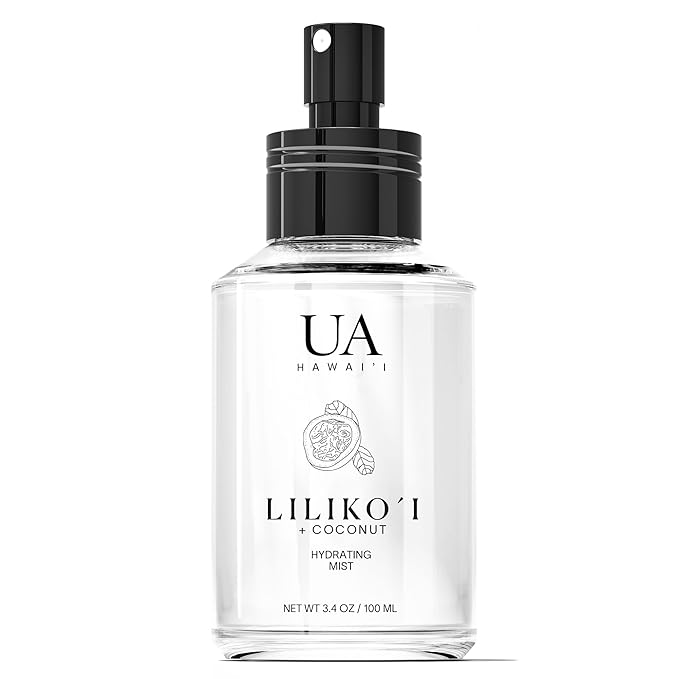 Lilikoi Coconut Body and Hair Mist from Hawaii, Hair Perfume for a Light, Hydrating Refresh, Body Mist for Women and Men, Alcohol-Free, With Moisturizing Hyaluronic Acid & Glycerin, 3.4 oz