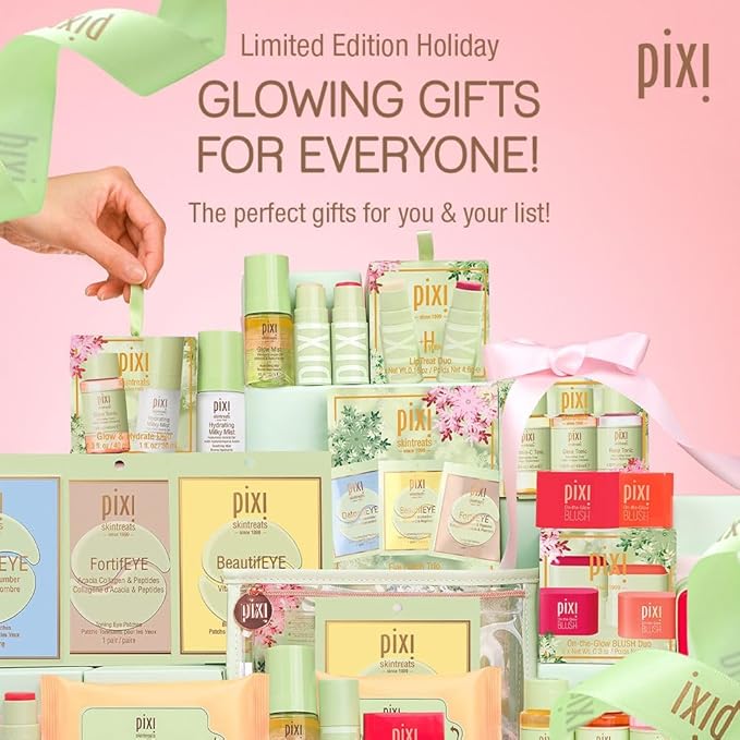 Pixi Beauty Holiday Eye Patch Trio | 3 Single Use Eye Patches for Depuffing, Hydrating & Toning Under-Eyes | 3 pairs, 6 patches