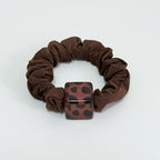 Silk Scrunchies Hair Ties 4Packs – Super Soft Thin Hair Scrunchies, Gentle on Hair, Faux Pearl Decorated Hair Accessories for Women