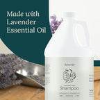 Lavender Mint Shampoo - 1 Gallon, Rejuvenating Spa-Worthy Elixir with Organic Olive Oil & Aloe Vera, Paraben-Free & Vegan, For Soft, Vibrant Hair