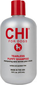 CHI for Dogs Tearless Puppy Shampoo - Gentle Dog Wash for Young Coats - Best Mild Formula for Puppies - Sulfate and Paraben Free - pH Balanced - Made in USA, 16 Fl Oz
