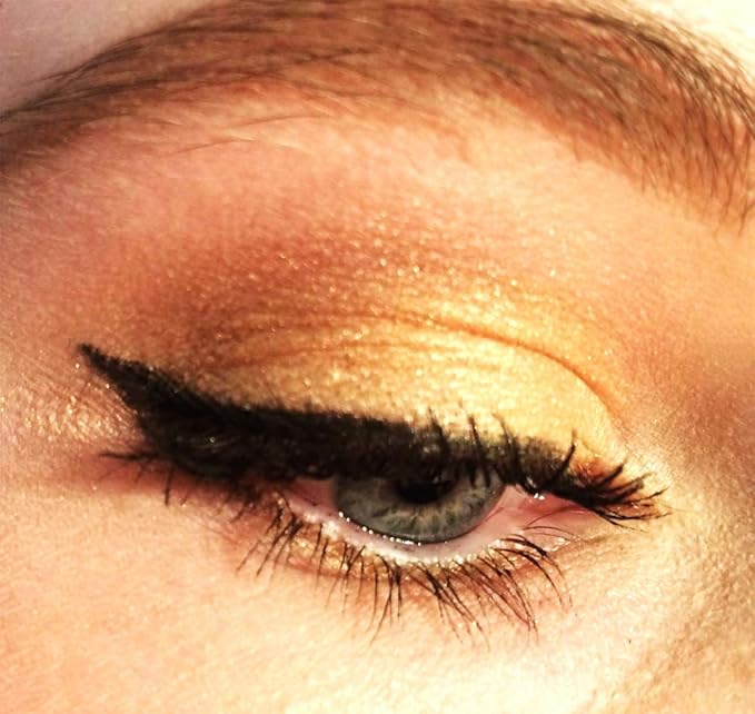 Full Moon Nude Beige Gold Shimmer Glam Single Loose Powder Eyeshadow; Vegan, Talc & Paraben Free