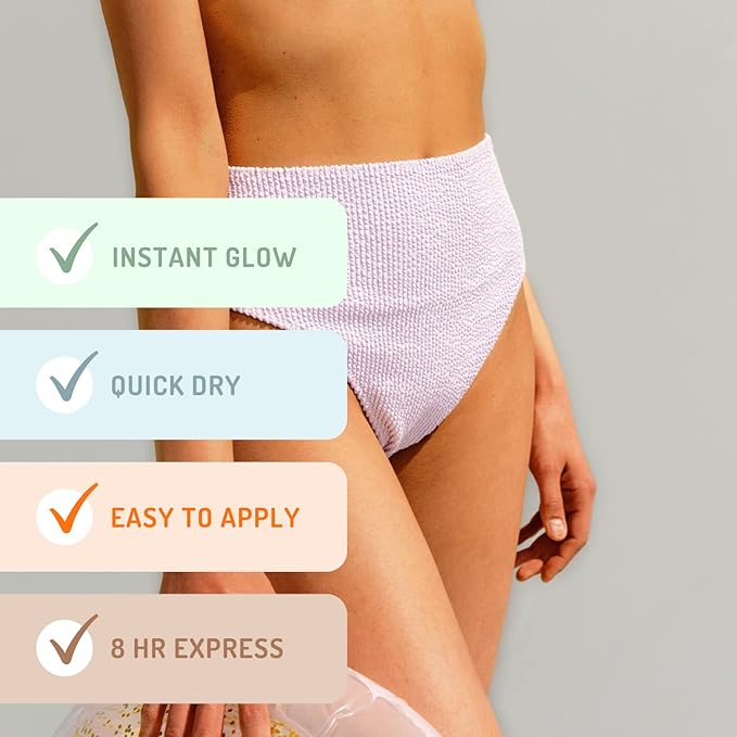 Sun Laboratories By Giesee Self Tanning Lotion, Tan Extender and Body Scrub - Very Dark Sunless Tanner for Natural Face & Body Self Tan - Gradual Self Tanning Lotion for Instant Sunless Glow