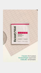 BeautyStat Triple Action One-Step Daily Exfoliating Peel Pad for Uneven Tone, Texture, Fine Lines, Enlarged Pores - Made in the USA - Gentle Exfoliator Pad with AHAs, BHAs, Glucosamine to Brighten