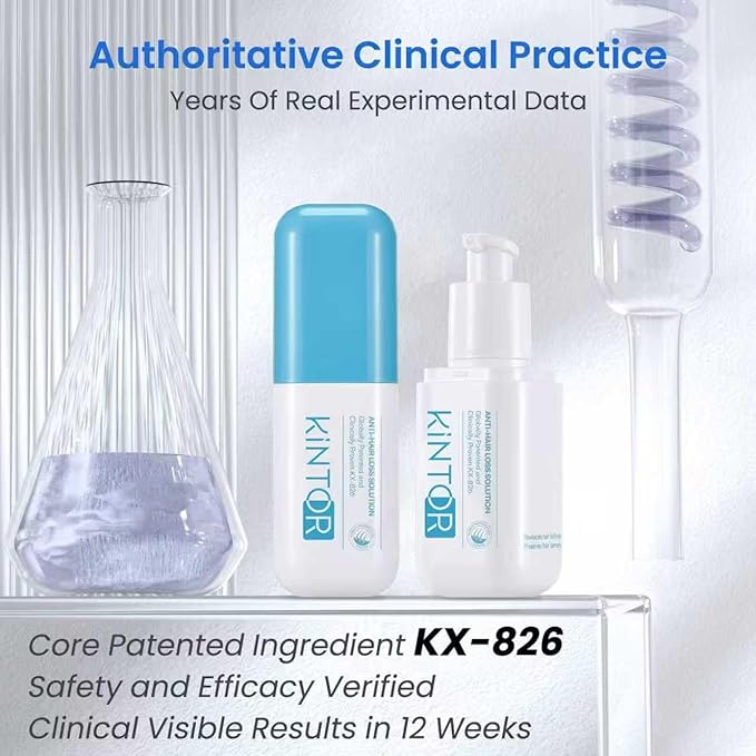 0.5% KINTOR KX-826 Hair Growth Spray,Oil Control Strengthen Hair,Hair Regrowth Products for Women&Men,Basic,240ml