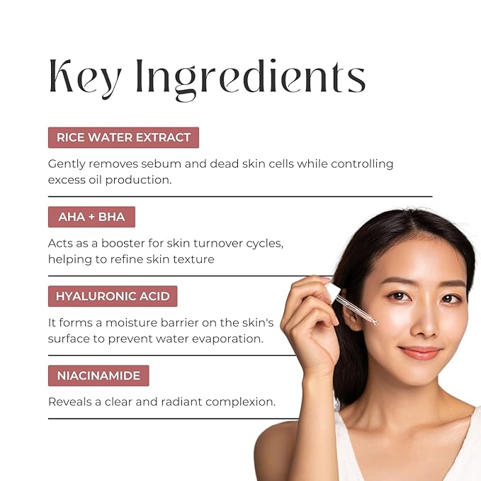 Peel Shot Glow Rice Ampoule Duo, Daily White Rice Ampoule + Weekly Black Rice + Activated Charcoal, Vegan, Cruelty-Free Skin Treatment 2x80ml