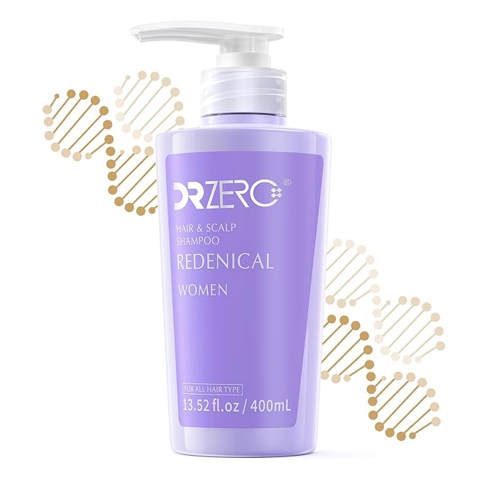 DR ZERO REDENICAL Hair Growth Shampoo for Women, 13.5 oz/400ml, Volumizing Thickening & Anti Hair Loss Regrowth Treatment, Clinically Tested for Hair Thinning with Redensyl, Japanese Hair Care Product