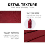 evpct 1Pcs Dark Sexy Red Matte Liquid Lipstick Lip Gloss Glossy Set for Black Women 24 Hour Silky Velvet Lipstick labiales matte larga duracion mate 24 horas originales 06#