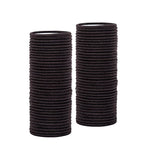 Small Hair Elastics,200 PCS Dark Brown Hair Elastics For Thin Hair,No Damage Ponytail Holders for Women, Girls and Kids(2 mm x 2.5 cm,Dark Brown)
