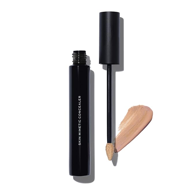 MAKE Beauty Skin Mimetic Concealer Buildable Medium Coverage Hydrating Concealer for Dark Circles Spot Concealing Brightening Crease-Free, Including Mature Skin. Radiant Finish. 06 Medium Olive