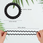 JessLab Spiral Hair Ties for Women, 10-Pack Traceless No-Damage Ponytail Holders, Coils Hair Bands for Girls, Assorted Colors