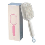 2026 New Retractable Cushion Massage Comb, Upgraded Air Cushion Scalp Comb for Women and Men, Anti-Static Hair Brush for Massage Heads and Suitable for All Hair Types (White)