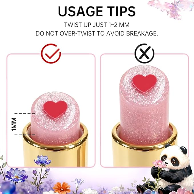 Tinted Lip Balm with Colorful Serum Core, CATKIN Cute 2-in-1 Pink Lip Balm Gloss, Moisturizing with Jojoba Oil Hyaluronic acid, Citrus Tea Flavor, Trendy Lip Care for Women & Girls - C02 Pink