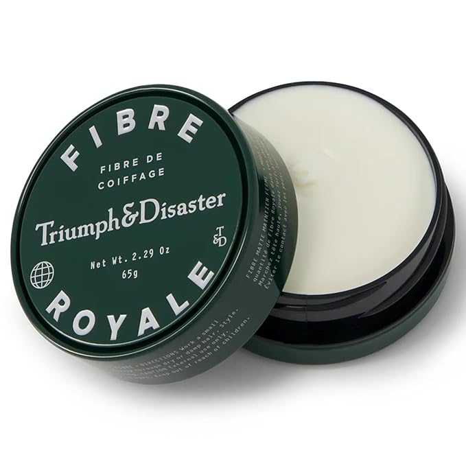 TRIUMPH & DISASTER Fibre Royale Hair Wax – Strong Hold Pomade for Thick Hair, Natural Finish Styling for Men & Women, 65g