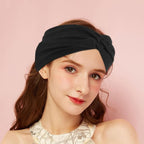 12 Pcs Stretchy Sport Headbands for Women,Absorbed Sport Headband Soft Twist Knotted Headbands for Yoga, Workout Daily Life