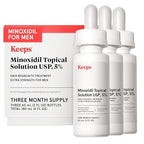 Keeps Extra Strength Minoxidil for Men - 5% Minoxidil Hair Growth Serum - Hair Loss & Regrowth Treatment for Thinning & Bald Spots - Clinically Proven Hair Growth Products - Unscented Topical Aerosol