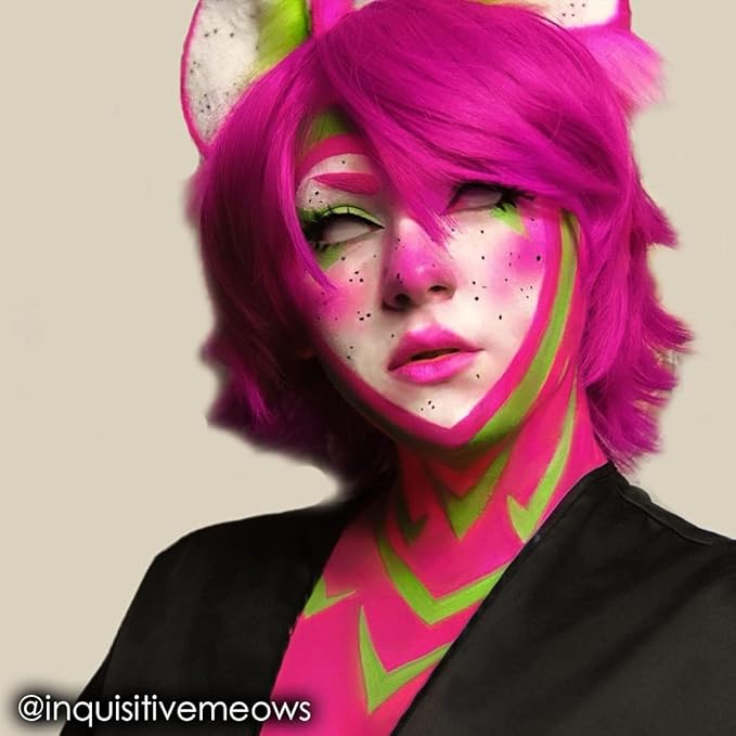 Mehron Makeup Paradise Makeup AQ Refill Size | Stage & Screen Performance, Face & Body Painting, Beauty, Cosplay, and Halloween | Water Activated Face Paint, Body Paint .25 oz (7 ml) (DARK PINK)