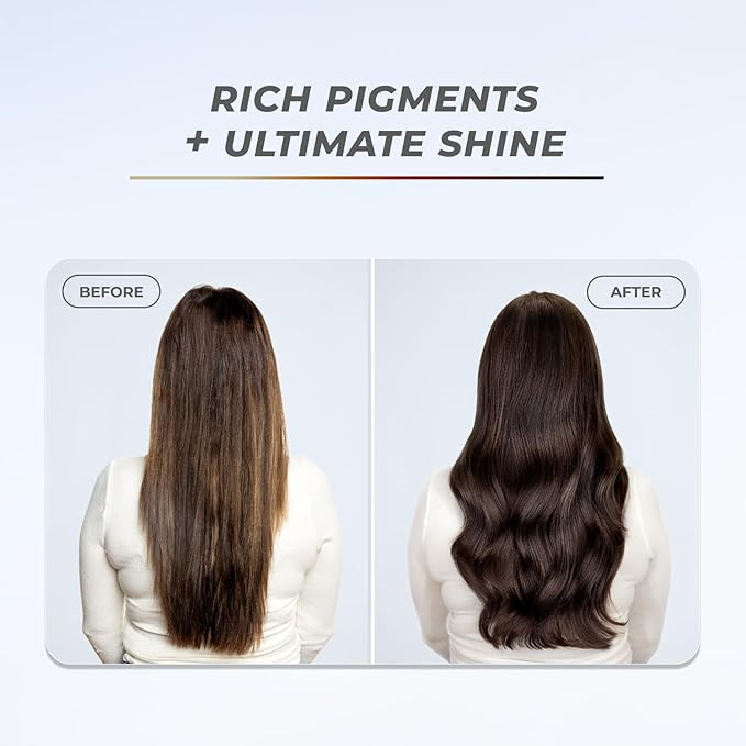 XMONDO Color 5N Dark Brown Color Depositing Mask & Glossing Treatment Infused with Bond Boosters for Nourishment, Revitalize & Repair, Vegan Formula, 8 Fl Oz