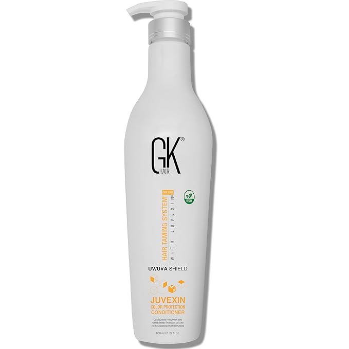GK HAIR Shield Conditioner 22 Fl Oz – UV Protection for Color Hair, Aloe Vera & Argan Infused, Sulfate and Paraben Free, Repairs Damage, Boosts Shine, Hydrating & Vegan