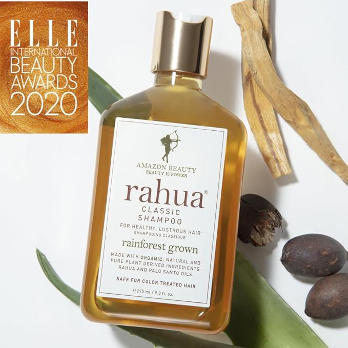 Rahua Classic Shampoo, Vegan Moisturizing Shampoo for Women and Men, Sulfate Free, Gentle Hair Care for All Hair Types, Clarifying Formula with Rahua Oil, Quinoa, Aloe Vera, and Palo Santo, 9.3 Fl Oz